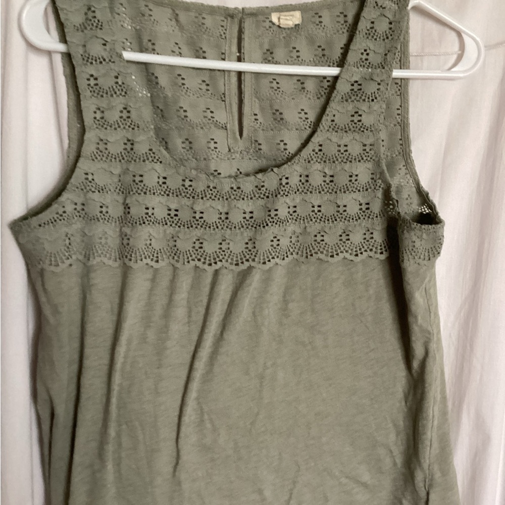 J. Crew Green Tank Top